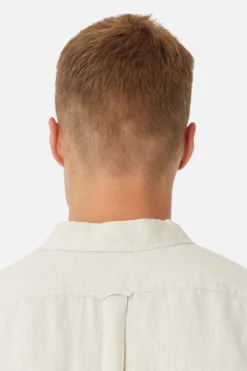 The Tennyson Linen L/s Shirt - Oatmeal -Gsock Apparel 57723474