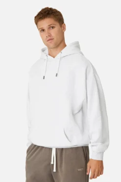 The Del Sur Hoodie - Ice Grey Melange -Gsock Apparel 58349365