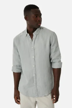 The Trinidad Linen L/s Shirt - Storm -Gsock Apparel 6805493 1