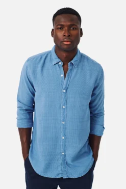 The La Vista L/s Shirt - Indigo -Gsock Apparel 73562351