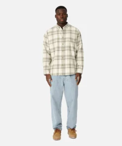 The Blenman Shirt - Olive/White