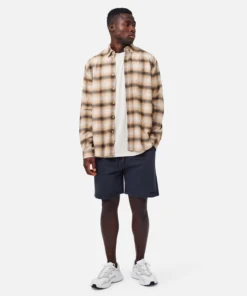 The Bates L/s Shirt - Brown Multi