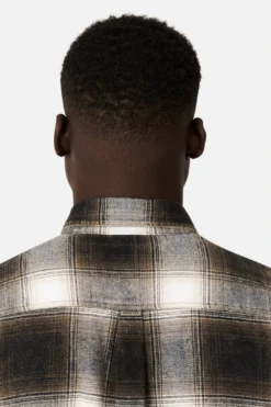 The Woodrow L/s Shirt - Charcoal/Off White -Gsock Apparel 76676915