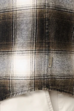 The Woodrow L/s Shirt - Charcoal/Off White -Gsock Apparel 76676917