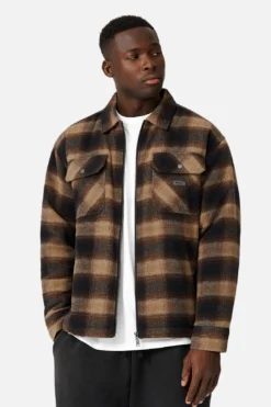 The Delaney Overshirt - Brown Combo -Gsock Apparel 77964881