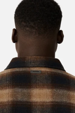 The Delaney Overshirt - Brown Combo -Gsock Apparel 77964886