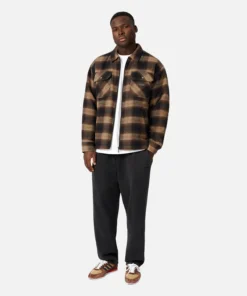 The Delaney Overshirt - Brown Combo