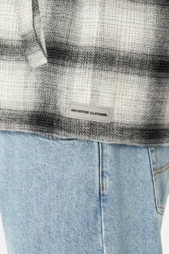 The Oakmont Overshirt - Charcoal/Off White -Gsock Apparel 78246917