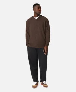 The Galverston Vee Knit - Brown