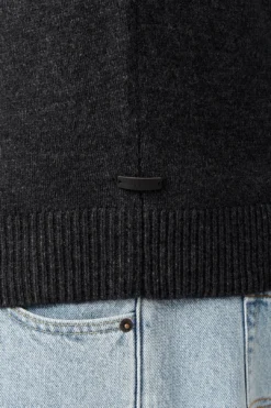 The Galverston Vee Knit - Charcoal -Gsock Apparel 78778339