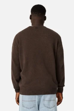 The Galverston Crew Knit - Brown -Gsock Apparel 79280732