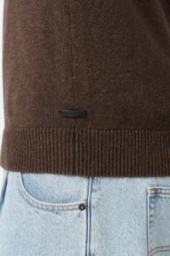 The Galverston Crew Knit - Brown -Gsock Apparel 79280739