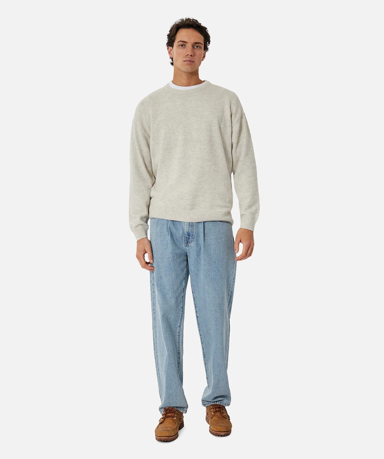 The Galverston Crew Knit - Ice 1 The Galverston Crew Knit - Ice