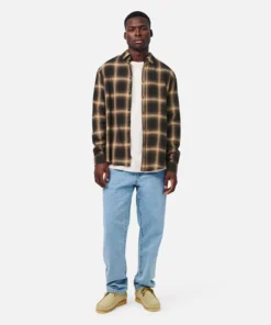 The Benson L/s Shirt - Black Marle