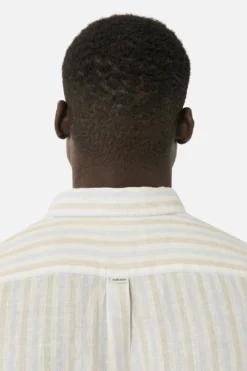 The Marquez Linen L/s Shirt - Taupe Combo -Gsock Apparel 8855635 5