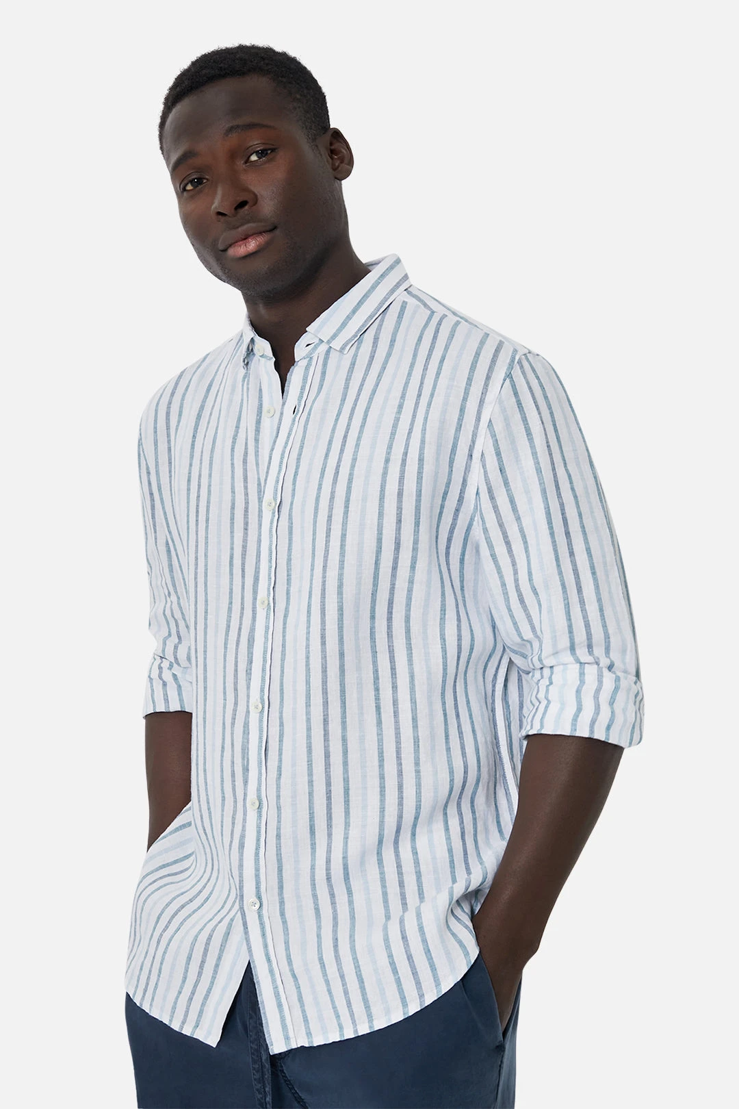 The Webster L/s Shirt - Blue Green 3 The Webster L/s Shirt - Blue Green - Image 3