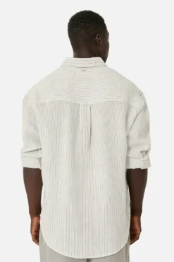 The Rochelle L/s Shirt - Beige Blue -Gsock Apparel 8890282 2