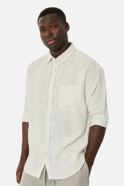 The Rochelle L/s Shirt - Beige Blue -Gsock Apparel 8890282 3