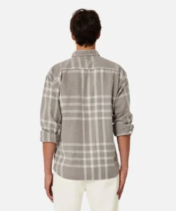 The Branford L/s Shirt - Tweed/Stone Combo -Gsock Apparel Industrie the branford ls shirt tweed stone combo 9198795 2