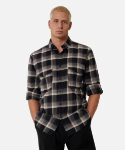 The Clifton Ls Shirt - Black Multi -Gsock Apparel Industrie the clifton ls shirt black multi 9205851 3