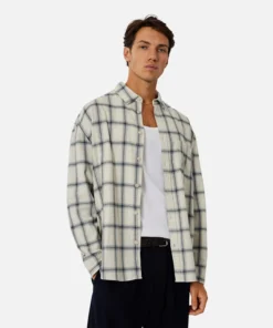 The Crossett Ls Shirt - Grey -Gsock Apparel Industrie the crossett ls shirt greychar 9160664 3