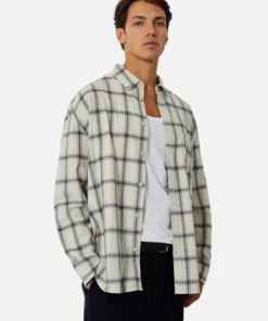 The Crossett Ls Shirt - Grey -Gsock Apparel Industrie the crossett ls shirt greychar 9160664 4