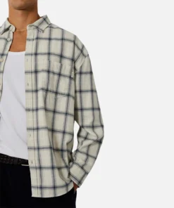 The Crossett Ls Shirt - Grey -Gsock Apparel Industrie the crossett ls shirt greychar 9160664 5