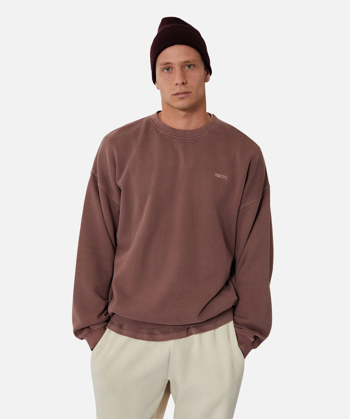 The Del Sur Sweat - Washed Burgundy 2 The Del Sur Sweat - Washed Burgundy - Image 2