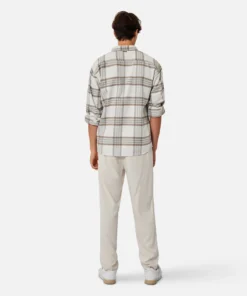 The Derby L/s Shirt - Taupe Tweed -Gsock Apparel Industrie the derby ls shirt taupe tweed 9192788 3