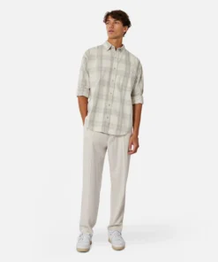 The Kodiak Ls Shirt - Cream Grey