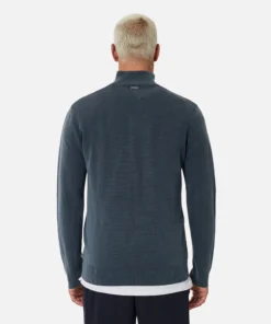 The Lakewood Zip Neck Knit - Indigo -Gsock Apparel Industrie the lakewood zip neck knit indigo 9111235 3