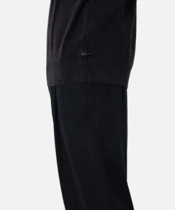 The Lakewood Zip Neck Knit - Washed Black -Gsock Apparel Industrie the lakewood zip neck knit washed blk 9111436 6
