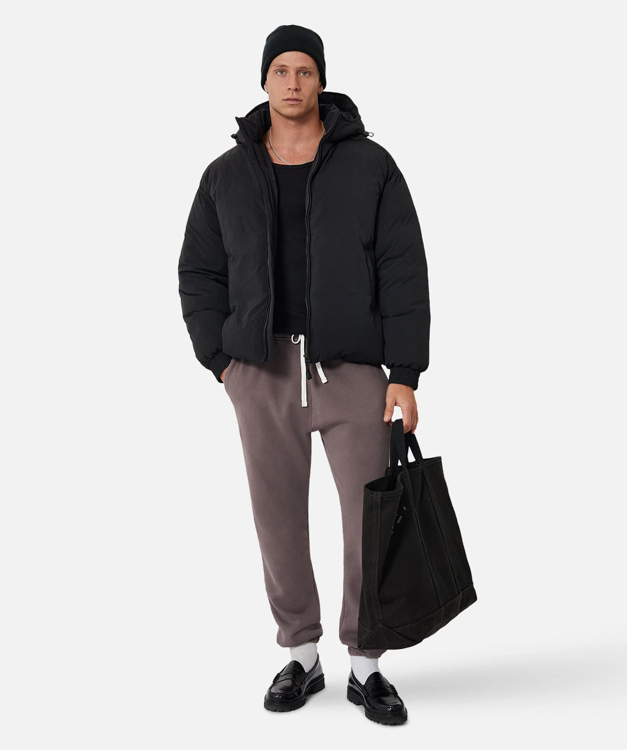 The Marlybone Puffer - Black 1 The Marlybone Puffer - Black