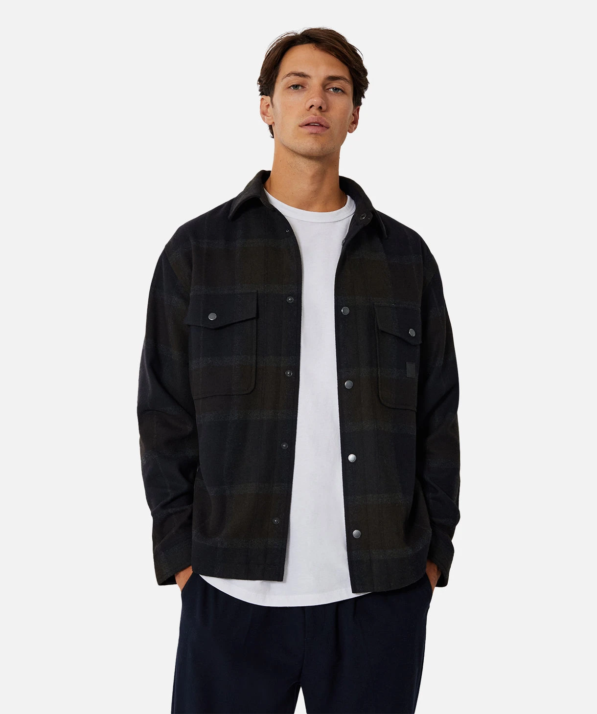 The Montana Jacket - Navy Brown 3 The Montana Jacket - Navy Brown - Image 3