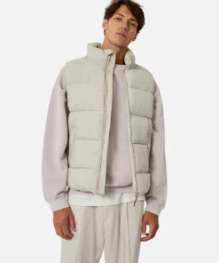 The New Hanam Puffer Vest - Stone 10 The New Hanam Puffer Vest - Stone -Gsock Apparel Industrie the new hanam puffer vest stone21 9155709 5