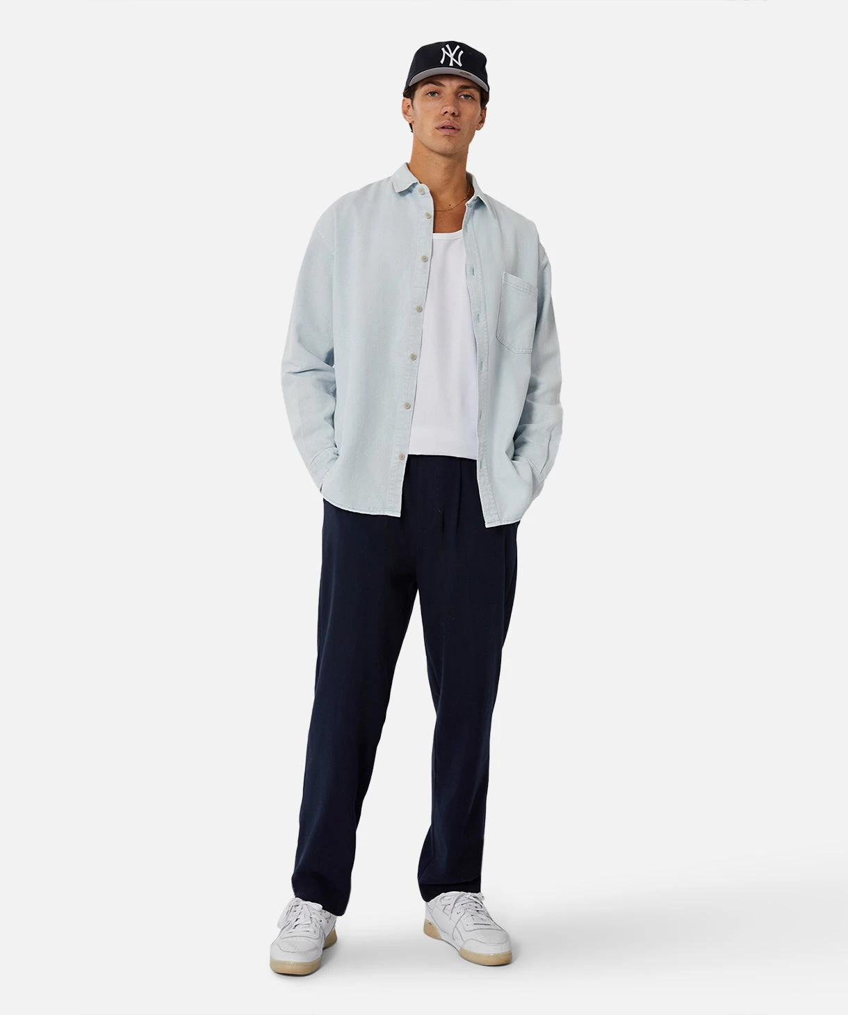 The Portland L/s Shirt - Chambray 1 The Portland L/s Shirt - Chambray