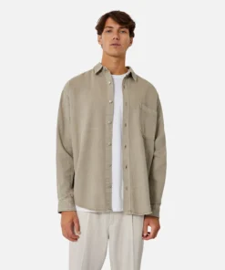 The Portland L/s Shirt - Porcini -Gsock Apparel Industrie the portland ls shirt porcini 5778002 4