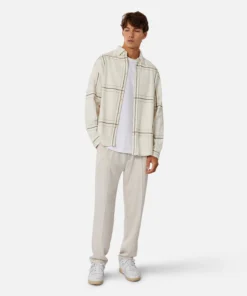 The Prichard L/s Shirt - Cream Combo