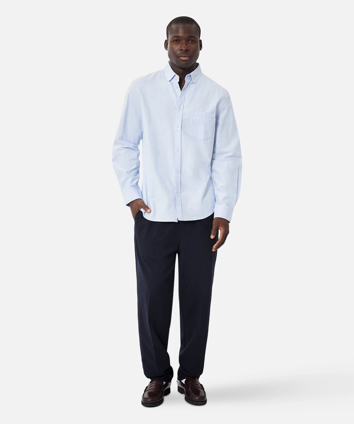 The Rhodes L/s Shirt - Sulphur Blue 1 The Rhodes L/s Shirt - Sulphur Blue