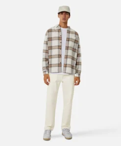 The Seymour L/s Shirt - Cream Combo