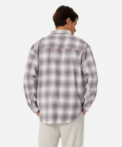 The Winslow Ls Shirt - Off White/Purple -Gsock Apparel Industrie the winslow ls shirt offwhtpurp 9161665 4
